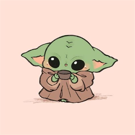 Baby Yoda In 2020 Yoda Wallpaper Cute Disney Drawings Cute Disney