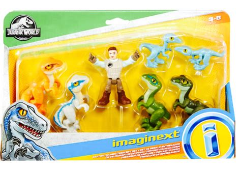 Imaginext Jurassic World Raptor Trainer Owen Set W5 Dinosaurs Raptors And Compy 887961939583 Ebay