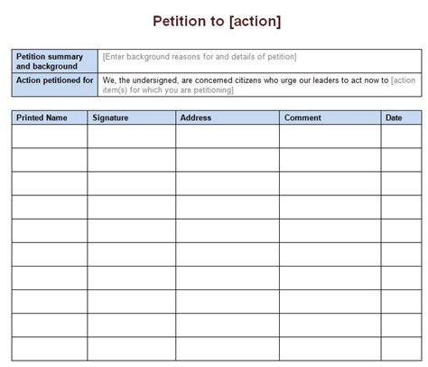 How To Start A Petition On Paper Business Mentor
