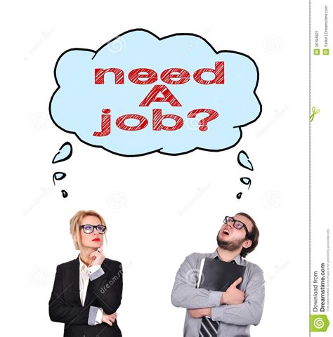 Thinking About Need A Job Stock Image Image 36194821
