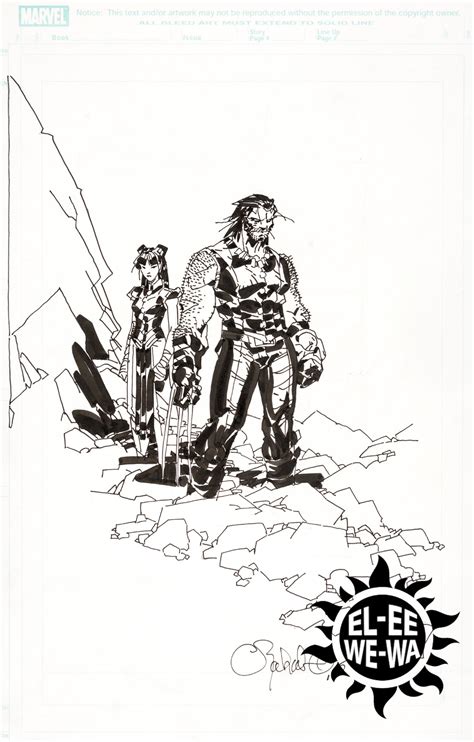 Chris Bachalo X Men Age Of Apocalypse Cover Prelim In Steve M S X Comic Art