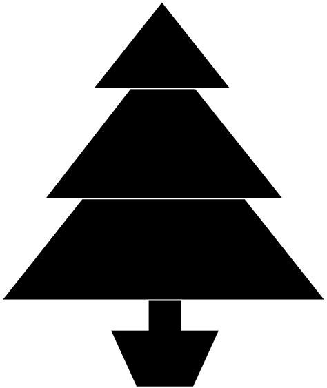 Christmas Tree Clip Art Black Clip Art Library