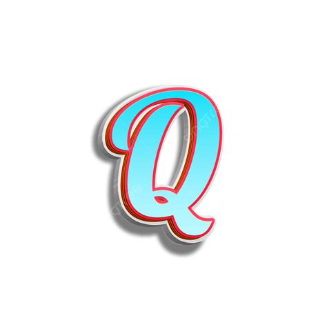 3d Letters Q Editable Text Effect Q Letter Q Alphabet Png