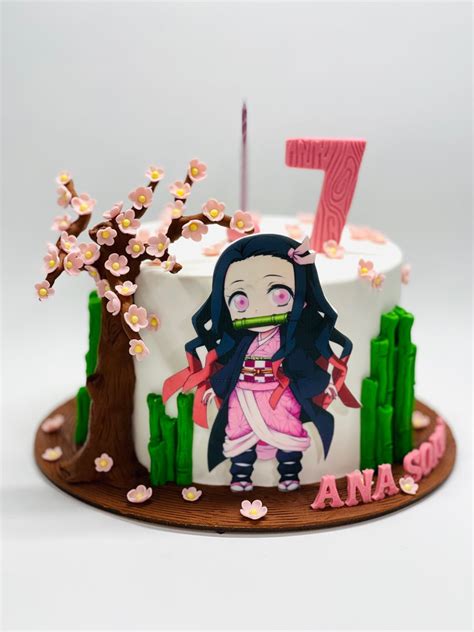 Torta Demon Slayer Japanese Party Anime Cake Cake In A Can Layered