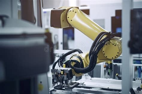 Industrial Machine Robot Smart Modern Factory Automation Using