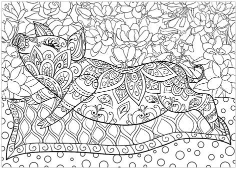 Select from 35970 printable coloring pages of cartoons, animals, nature, bible and many more. Pig carpet flowers - Pigs Adult Coloring Pages