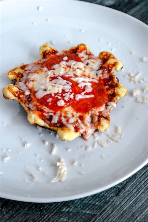 Ths pepperoni pizza chaffle tastes just like a slice of pepperoni pizza without all of the carbs. Pizza Chaffle - How To Make The Best Keto/Gluten Free Pizza!