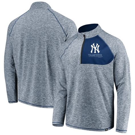 New York Yankees Fanatics Branded Made 2 Move Quarter Zip Jacket Navy
