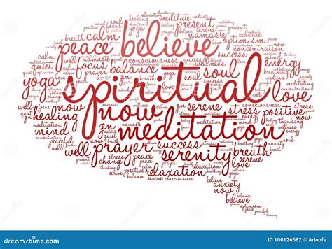 Spiritual Word Cloud Stock Vector Illustration Of Namaste 100126582