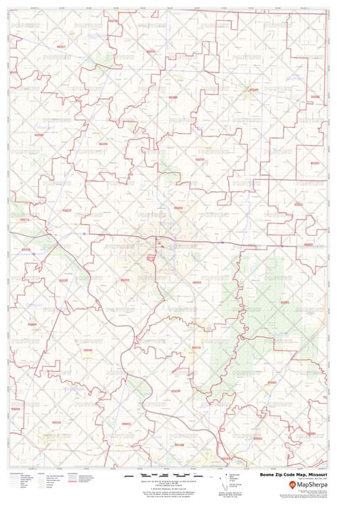 Boone Zip Code Map Missouri Boone County Zip Codes