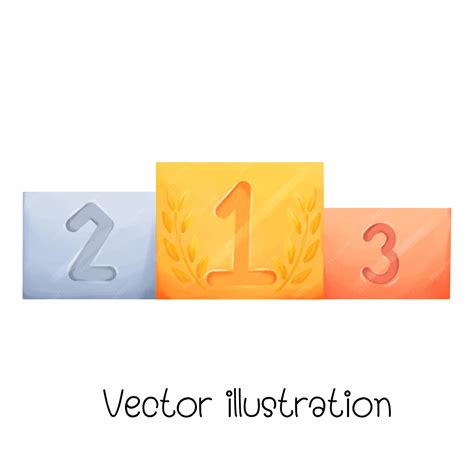 Premium Vector Winning Vector Rankings Set Vector Illustration
