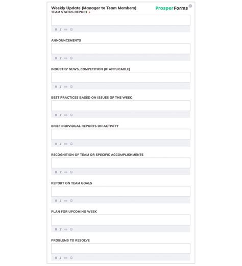 6 Awesome Weekly Status Report Templates Free Download In Work
