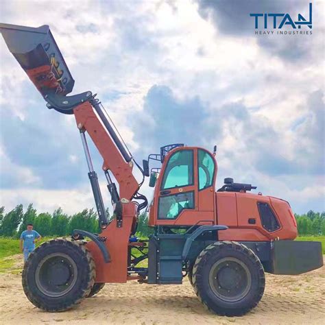 Ce Approved Wheeled Titan Nude In Container Telescopic Boom Wheel