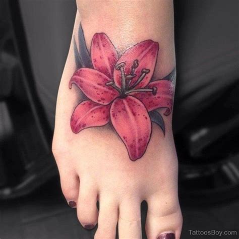 Tiger Lily Tattoo Designs Foot Lily Tattoos Tattoo Designs Tattoo
