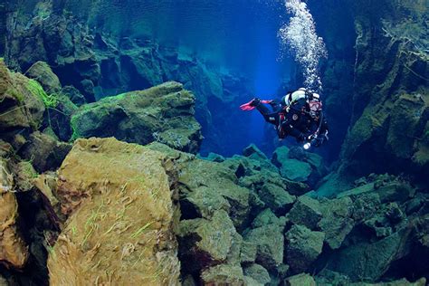 The Space Between Diving Silfra Icelands Fissure Between The Continents California Diver