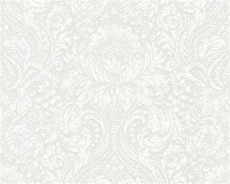 Classic Damask Wallpaper In Cream And White Design By Bd Wall Burke Decor