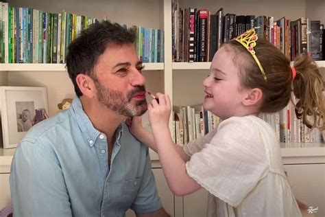 Jimmy Kimmel Daughter Jane Does His Makeup Video