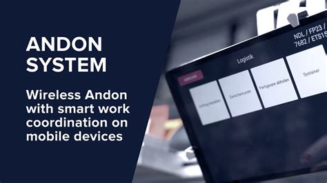 Industry4 0 Andon System With Smartphone Andon App Youtube