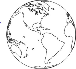 Vector black and white earth globe vectors illustration by freesoulproduction 9/410. Globe Image Clip Art at Clker.com - vector clip art online ...