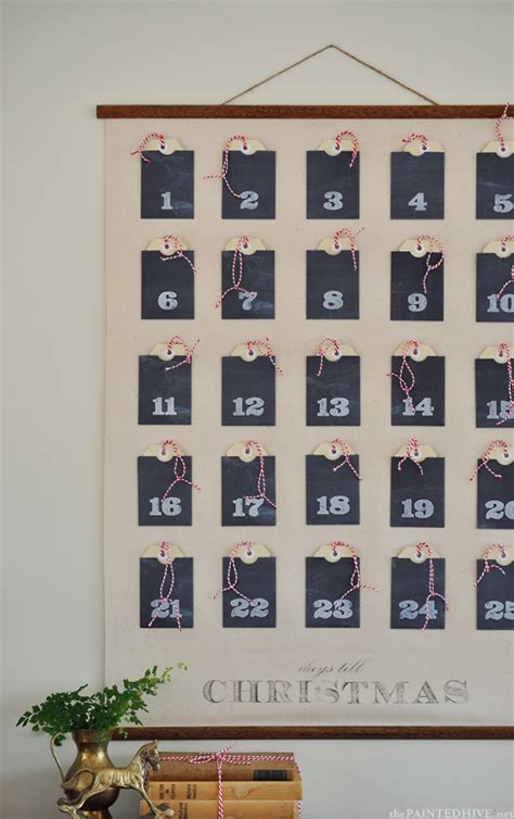 Christmas Advent Calendar Wall Chart Full Tutorial With Free