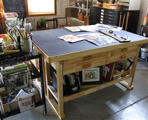 How To Create This Work Table For Your Art Studio Art Studio At Home