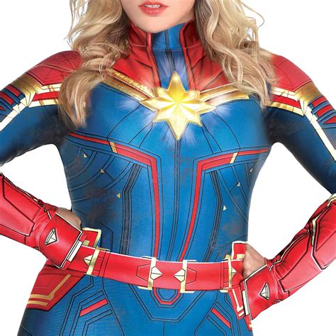 Captain Marvel Plus Size Jumpsuit Halloween Costume Party City Canada