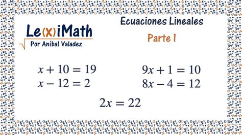Ecuaciones Lineales Ejercicios 1 2 Y 3 Viyoutube Images