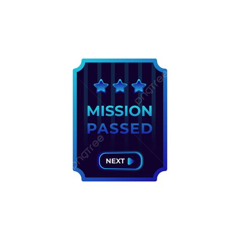 Mission Game Vector Hd Png Images Mission Passed Game Interface Design