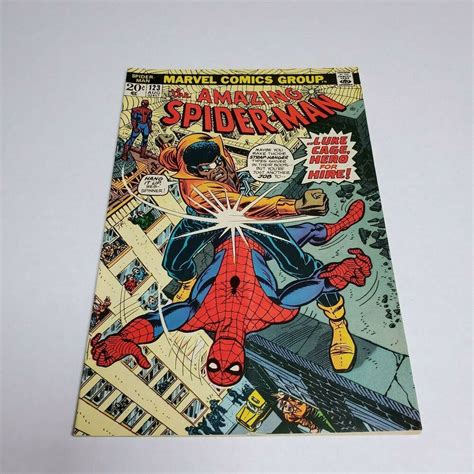 The Amazing Spider Man 123 August 1973 Marvel Luke Cage Appearance
