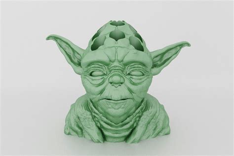 Stl File Yoda Pen Holder 🖊️・3d Printing Design To Download・cults