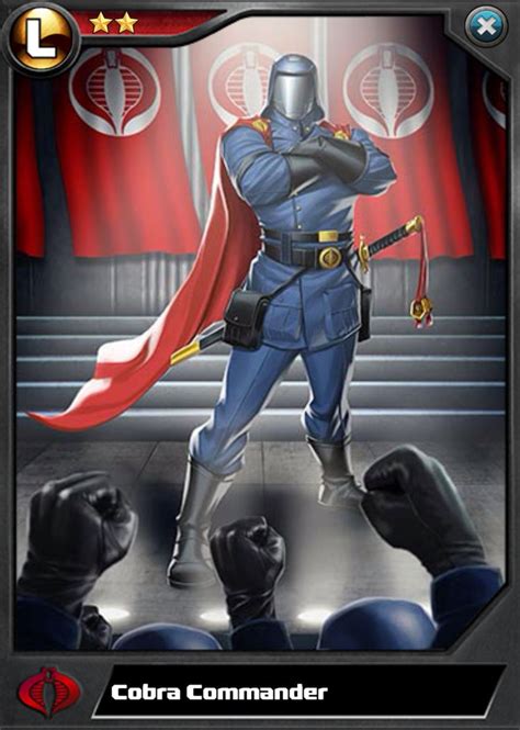 Image Result For Gi Joe Battleground Legend Cards Cobra Commander Gi