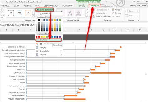 Crear Un Diagrama De Gantt En Excel Tutorial Excel Zohal