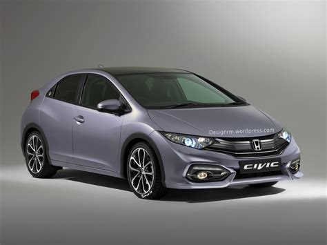 European 2015 Honda Civic Hatchback Facelift Rendered And Detailed