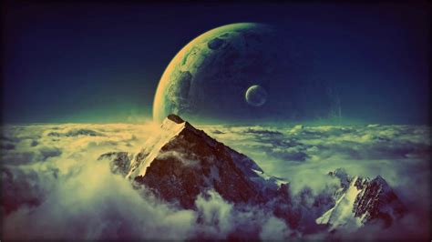 Moon Mountain Wallpapers Top Free Moon Mountain Backgrounds