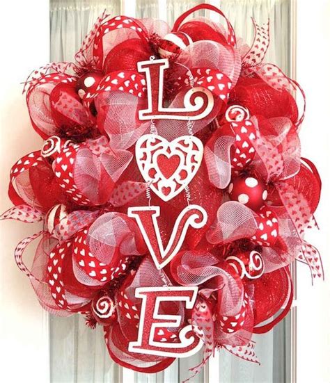Diy Deco Mesh Valentines Wreath Heart Tutorial Tutorial For How To Make