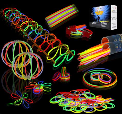Joyin Glow Sticks Bulk 200 8 Glowsticks Total 456 Pcs 7 Colors