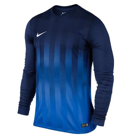 Nike Striped Division Ii Long Sleeve Football Shirt Midnight Navyroyal