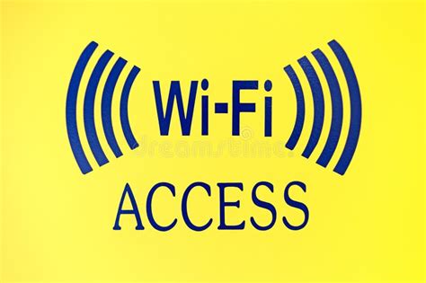Wi Fi Access Sign Stock Image Image Of Background Lettering 36440547