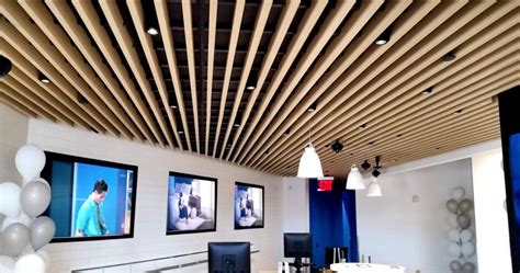Attach ceiling planks to an existing drop ceiling grid with special clips for a fresh wood look ceiling. Direct Mount - Decoustics