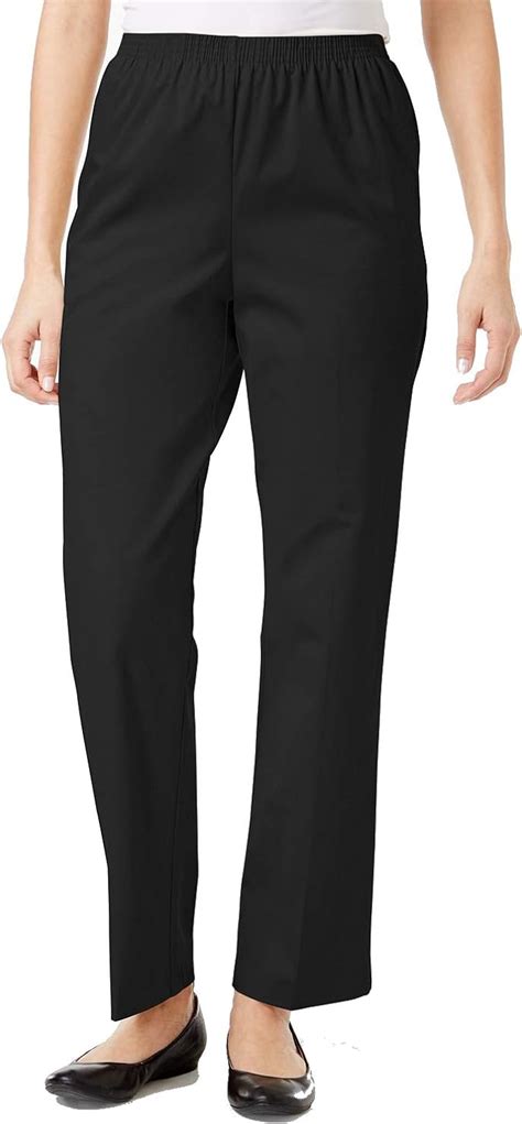 Alfred Dunner Womens Proportioned Short Twill Pant Amazonca Clothing