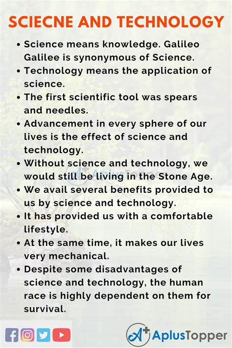 🌈 Development Of Science And Technology Essay Importance Of Science