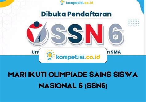 MARI IKUTI OLIMPIADE SAINS SISWA NASIONAL SSN Kompetisi Co Id Kompetisi Pelajar Nasional