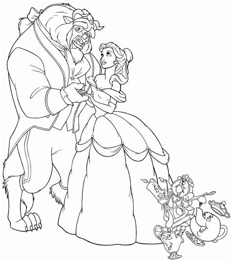 Princess Belle Coloring Pages At Free Printable