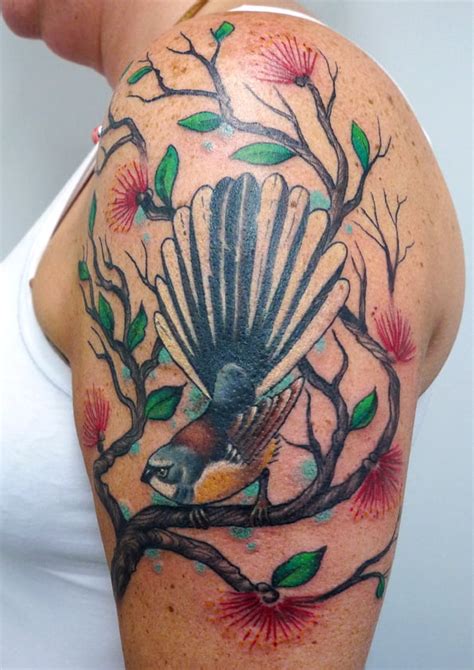 Tribal Body Art New Zealand Fantail Tattoo By Matt Curtis Tribal Body Art