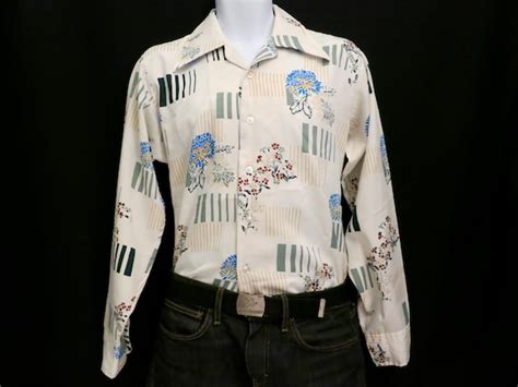 Items Similar To Butterfly Collar Mens Shirt Medium On Etsy