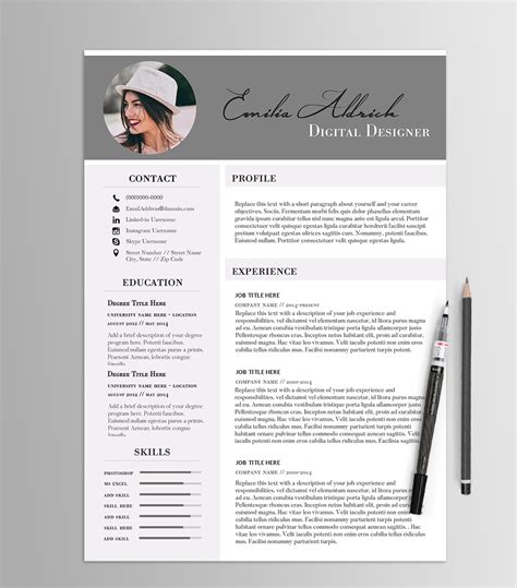 Elegant Color Block Resume Template No 1 On Behance