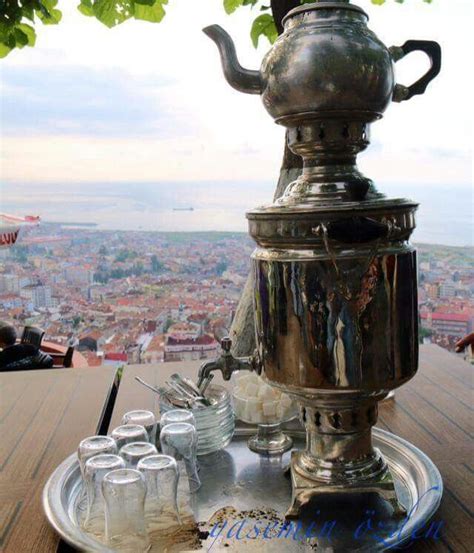Traditional Turkish Tea Set Aka Semaver From The Black Sea Region Of