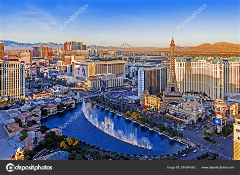 Las Vegas Nevada 2019 Panoramic View Las Vegas Strip Stock Editorial