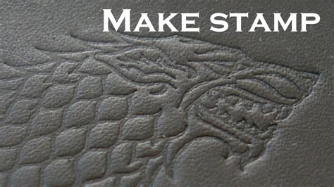 How To Make Stamp On Leather Diy Stamp On Leather Leather 4 Youtube