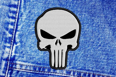 Punisher Skull Patch Sew On Patch Etsy